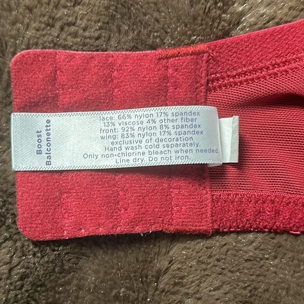 CACIQUE Boost Balconette Dark Red Sz 38DD